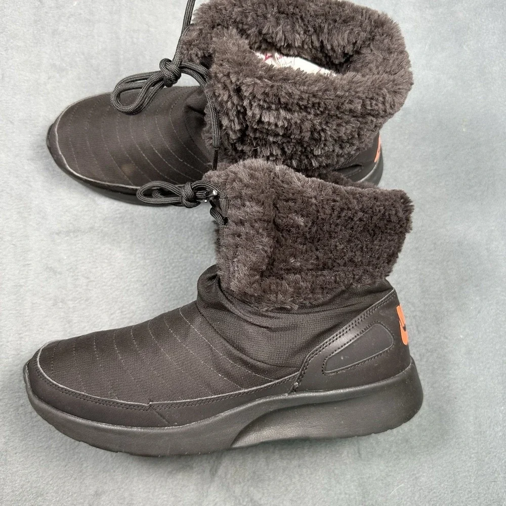Nike Kaishi Winter High Sneaker Boots Women's 8 Brown Faux Fur Lined 807195-262